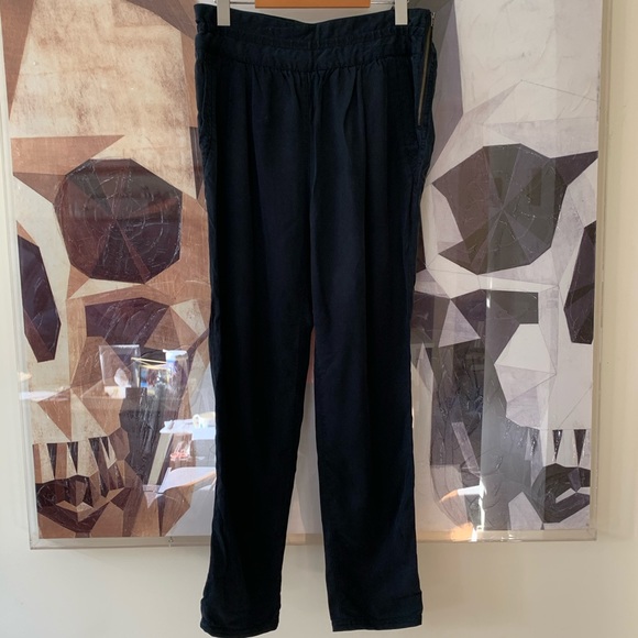 Aritzia Wilfred Casbah Paperbag Pants Black Zipper - Picture 5 of 8